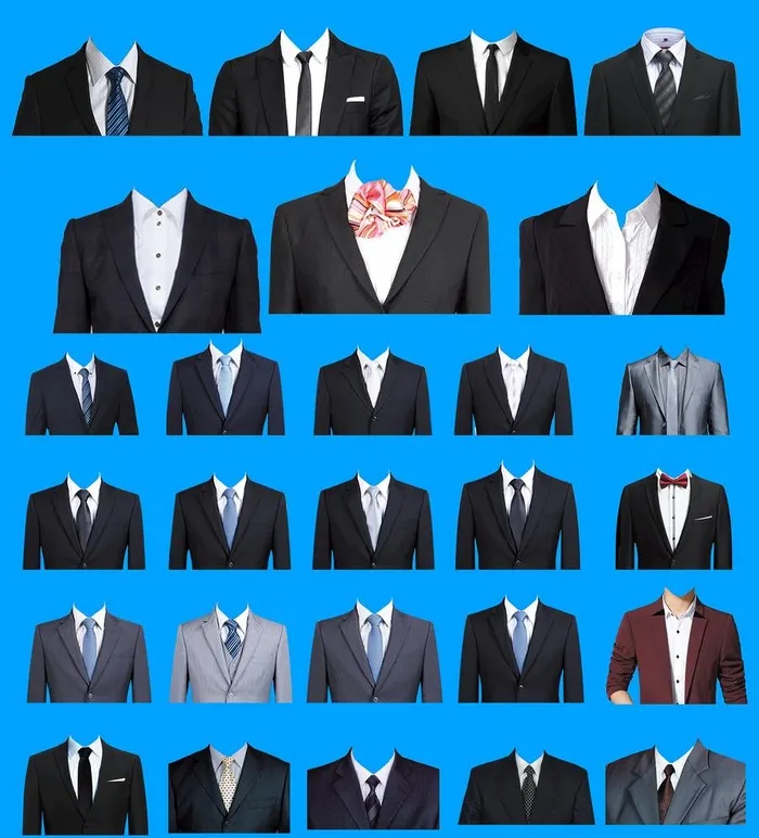 免抠图男女正装上衣图片(9000x9000)psd模版下载