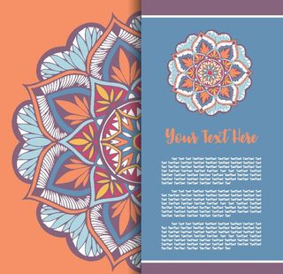 曼陀罗花纹图片