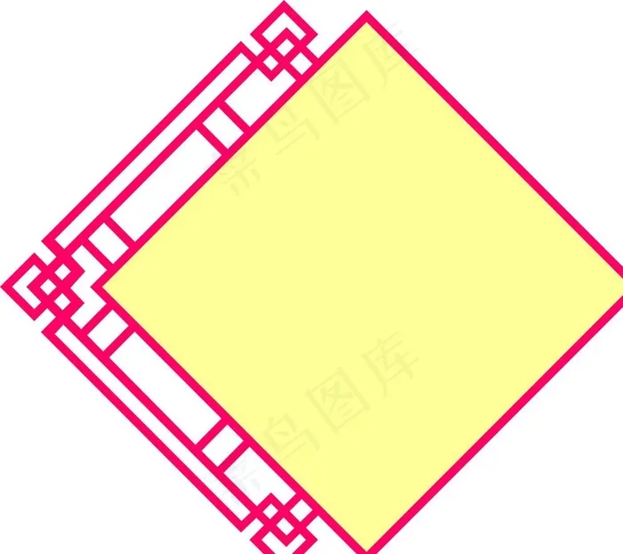 中国风框图片cdr矢量模版下载