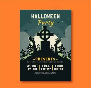 万圣节海报图片