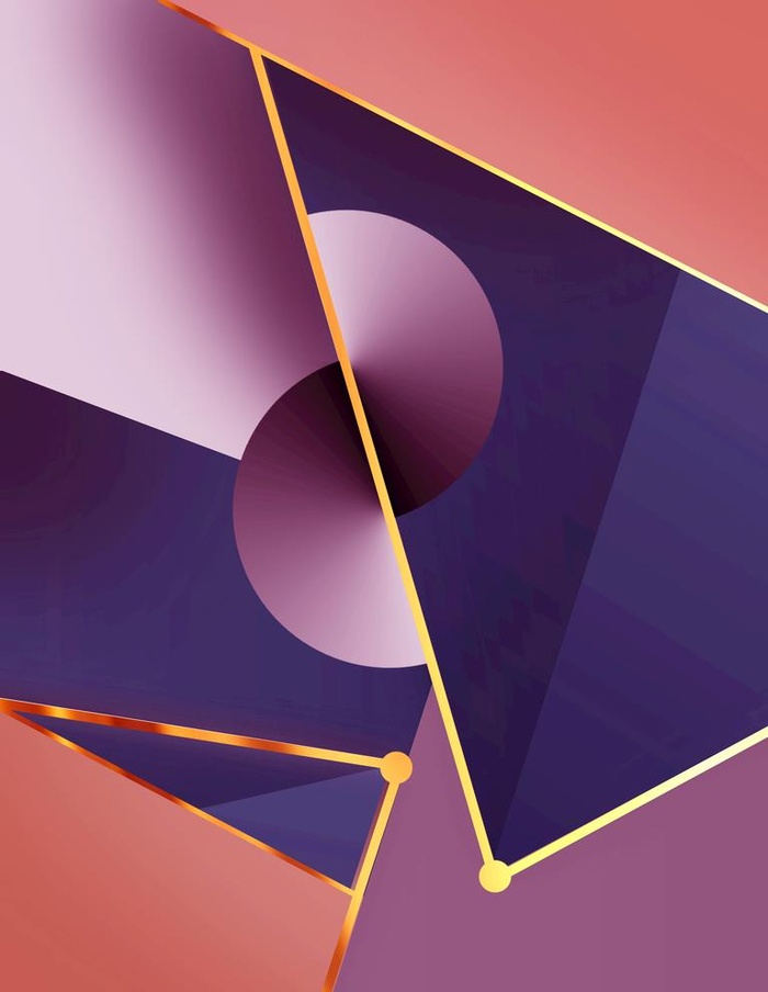 几何圆三角艺术挂画装饰画图片