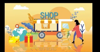 购物节插画图片