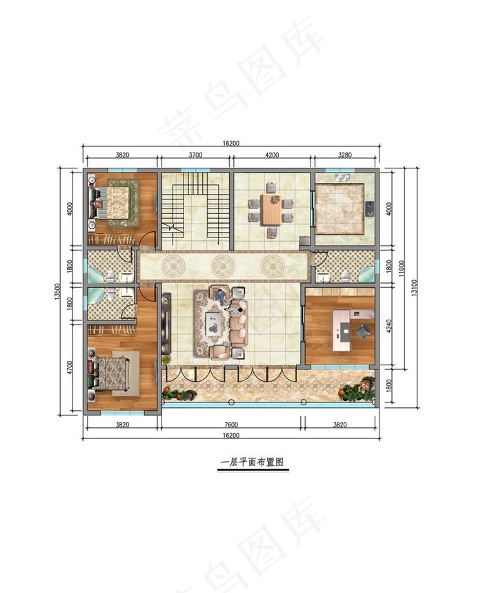 大户型平面图图片