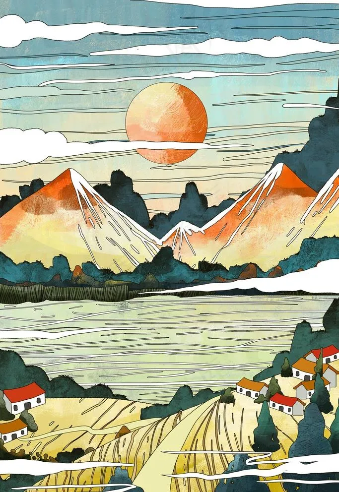 浮世绘插画图片