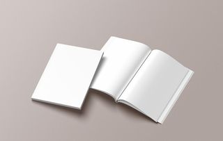 竖开A4书籍杂志画册样机 图片