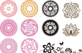 圆形花纹 传统图案 古典花纹图片