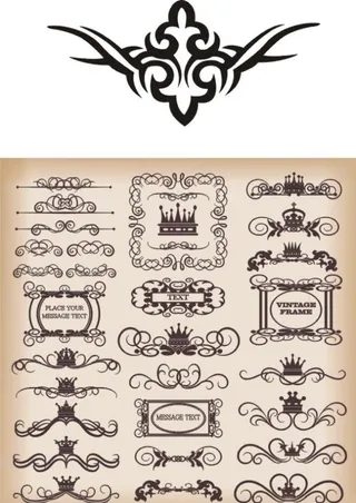 皇冠欧式花纹图片