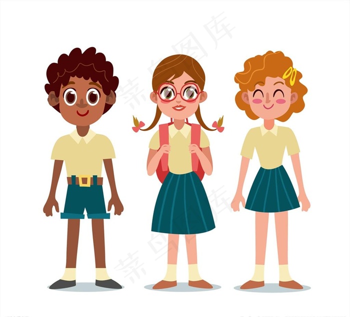 个卡通学生图片