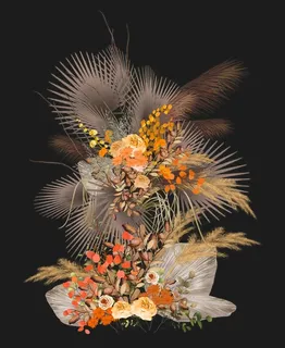 手绘婚礼 花艺 玫瑰 白色花图片