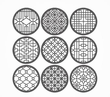 中式花纹窗花图片