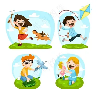 玩耍的孩子图片