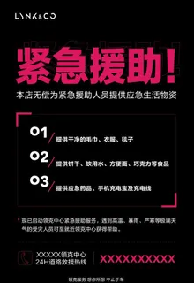 领克紧急救援海报图片