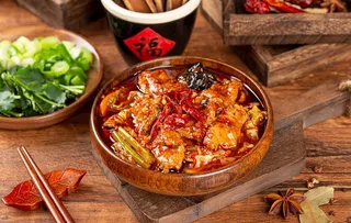 诱人的美食水煮肉片图片