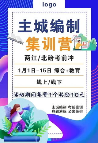 培训机构课程海报图片