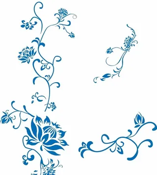青花瓷花纹图片