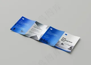 四折页样机图片