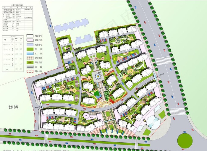 县级 小区 规划 平面图图片