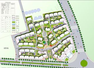 县级 小区 规划 平面图图片