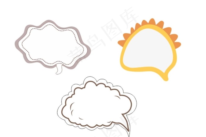 对话框图片cdr矢量模版下载