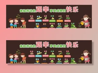 劳动基地植物牌装饰图片