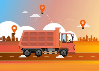 运输卡车背景图片