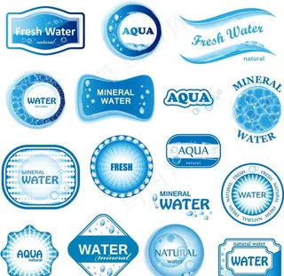 蓝色水珠图标图片