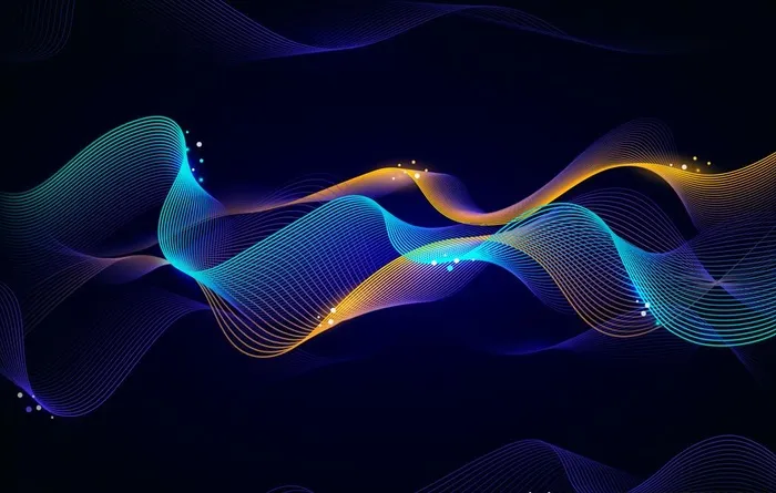 彩色曲线图片ai矢量模版下载