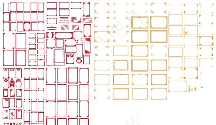 边框 图片cdr矢量模版下载