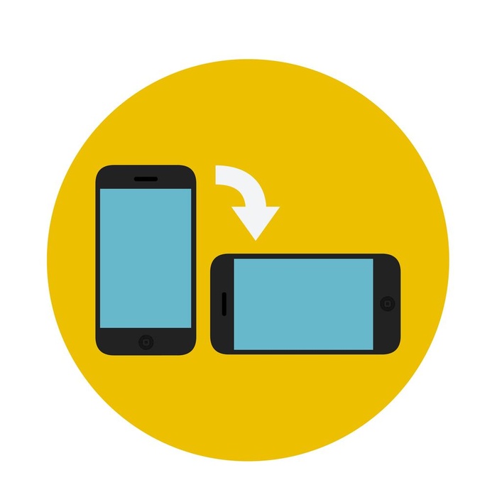 手机旋转UI标识标志图片