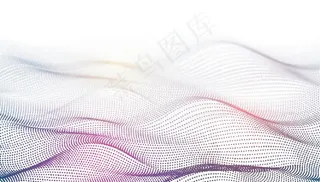 科技波浪矢量渐变线图图片