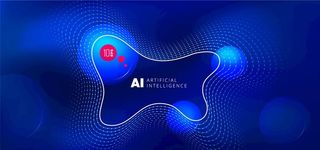 线条科技活动展板主背景 图片