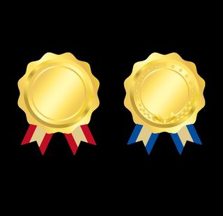 金色徽章,金色标签,质感标签,冠军,