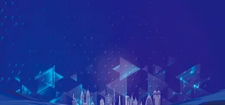 蓝色科技感会议背景图片