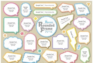 创意五彩矢量对话框图片