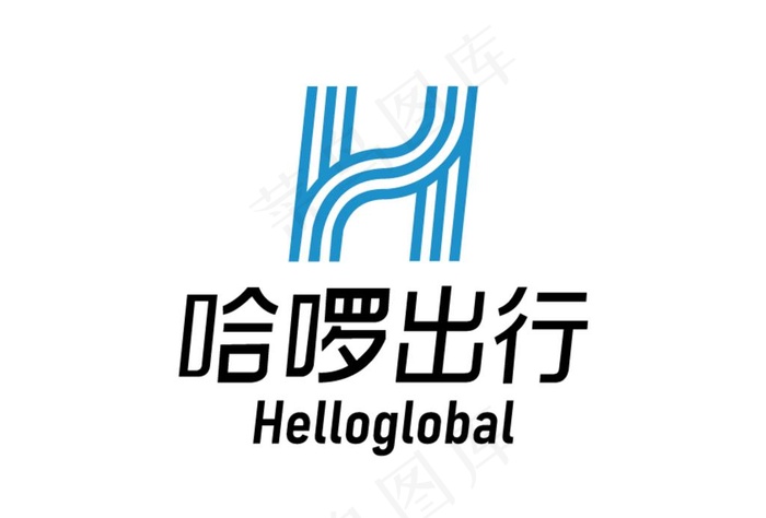 哈啰出行 APP 标志LOGO图片ai矢量模版下载
