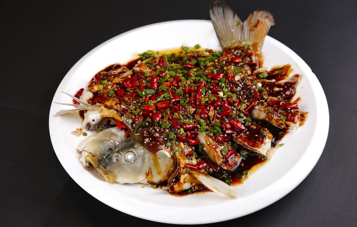 蒜爆鱼图片