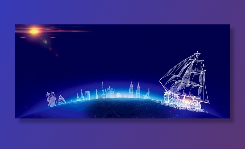 海上丝绸之路背景图片