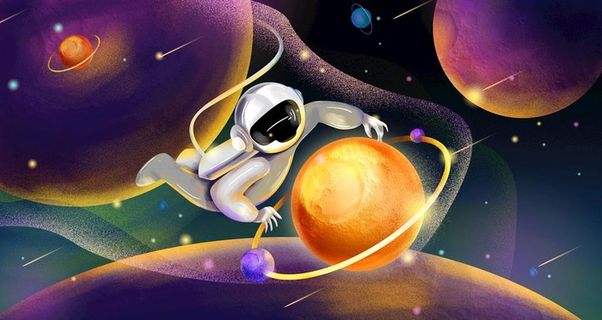 宇宙星空 宇航员图片