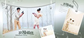 浪漫情缘婚纱模板图片