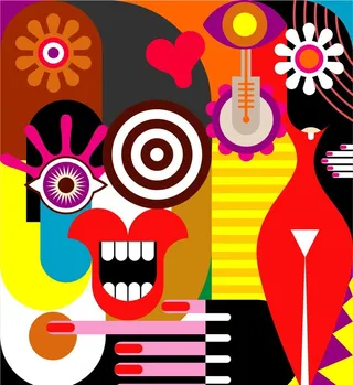 嘻哈美妆涂鸦图片