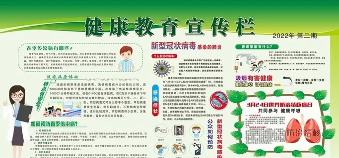 春季健康教育宣传栏图片
