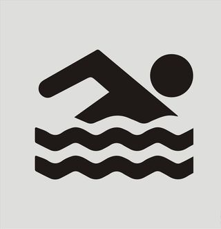 游泳图标 矢量图片