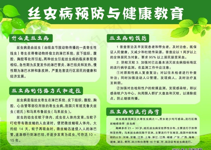 健康教育展板图片(4075X3012(DPI:90))psd模版下载