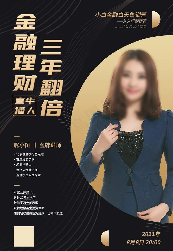 讲师海报图片(3543x5315)psd模版下载