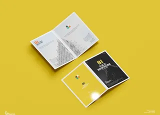 折页效果图样机图片