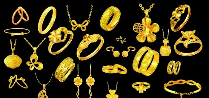 黄金首饰图片cdr矢量模版下载