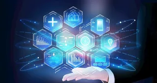 智能数据插画图片