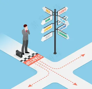 等距视角插画图片