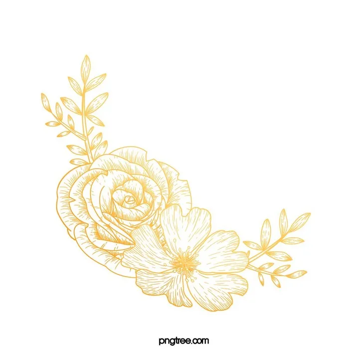 手绘花图片(2500x2500)psd模版下载