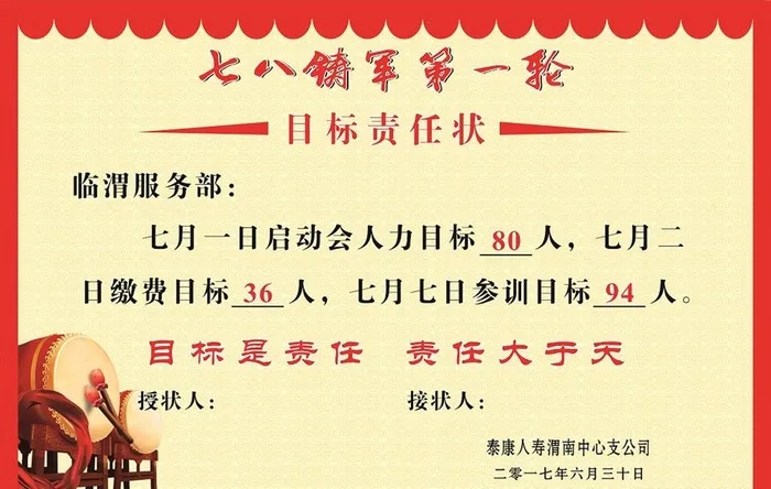 责任状图片cdr矢量模版下载